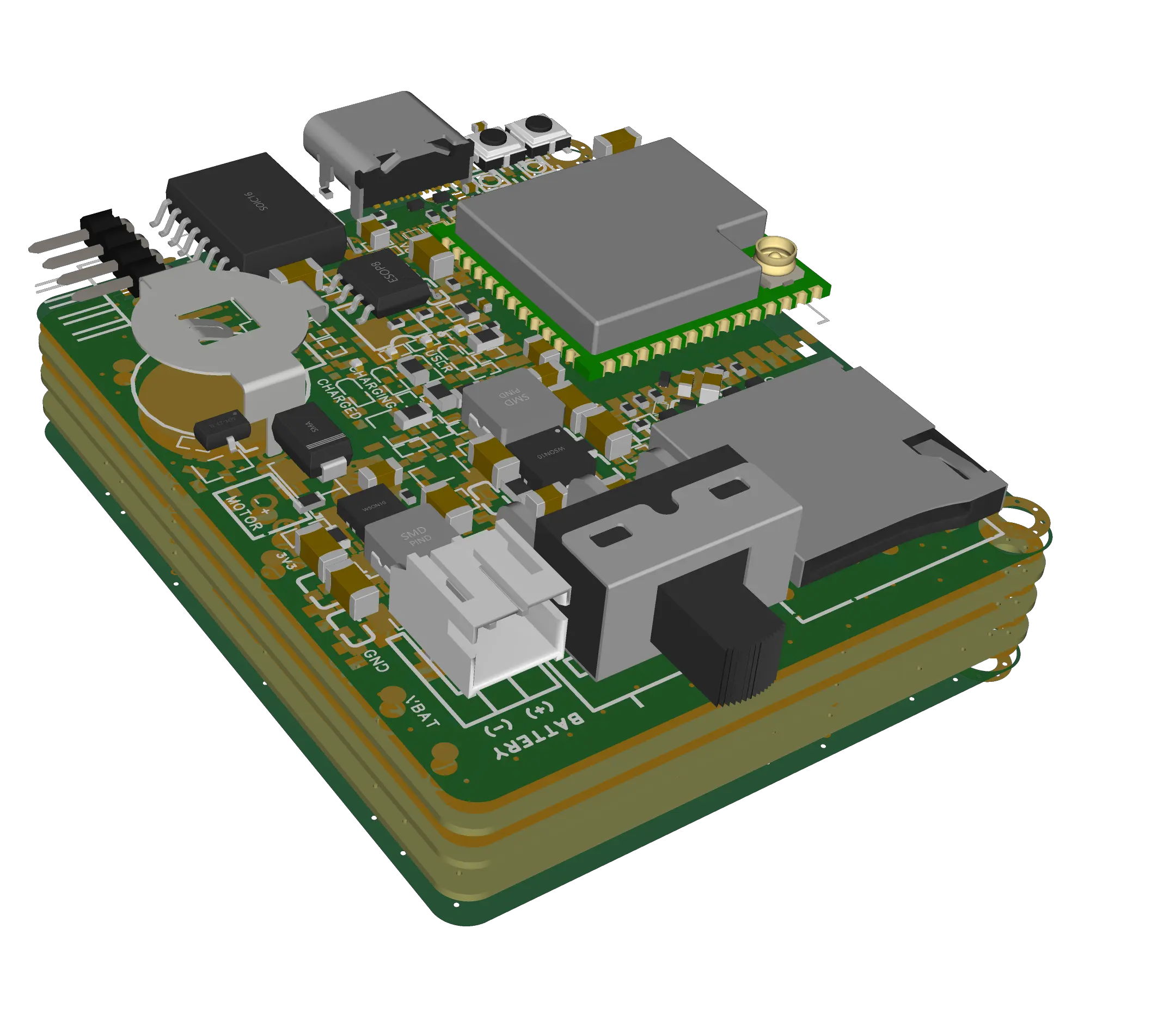 ESP32 S3-Based Control Board PCB